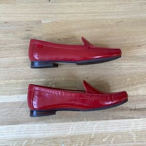 Red Marc Joseph Loafers Flats Size 5